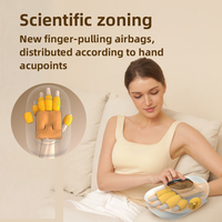 Masajeador de Manos Inteligente con Calor y Compresión de Bolsas de Aire, Dispositivo Eléctrico para Estirar los Dedos y Articulaciones, Guante Vibrador para Comodidad Diaria