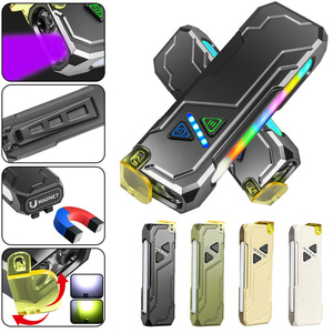 ไฟฉาย EDC เปลี่ยนสีได้แบบ RGB พร้อมคลิปแม่เหล็กชาร์จ USB แสงแรงในตัว แบตเตอรี่ 1000mAh ไฟฉาย LED สำหรับ - Product Image 5