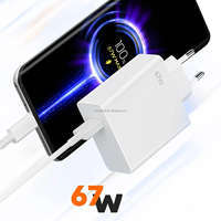 Chargeur USB d'origine 67W Adaptateur de téléphone à charge super rapide pour Xiaomi 67w Chargeur rapide avec câble USB Type C 6A