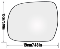 Rétroviseur latéral chauffante en verre, accessoire de voiture, pour Lexus RX300, RX330, RX350, RX400H, 2003, 2008, Toyota Hilux 2005, 2015, ap02
