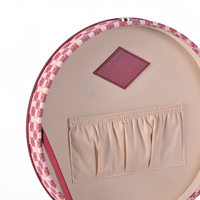 Mini valise en cuir de luxe à roulettes personnalisable nouveau design vintage en PU petite boîte à chapeau de voyage valise de rangement cadeau vente en gros