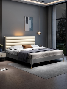 Cama Premium <span class=keywords><strong>de</strong></span> Estilo Simple con Estructura Silenciosa para Habitaciones <span class=keywords><strong>de</strong></span> Hoteles Boutique y Apartamentos Urbanos - Product Image 2