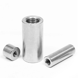 ステンレス鋼M2-M16増粘丸カップリングナット延長ねじスリーブロッドスタッドコネクタハードウェア304 <span class=keywords><strong>316</strong></span> - Product Image 3