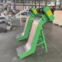 Convoyeur magnétique automatique de puces pour machine de tournage CNC |   Grattoir séparateur en acier
