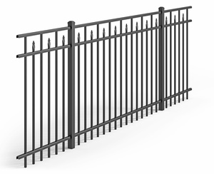 Bella alta qualità ferro acciaio <span class=keywords><strong>giardino</strong></span> <span class=keywords><strong>e</strong></span> zinco recinzione in acciaio elegante recinzione metallica - Product Image 1