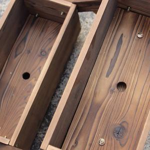 フラワーカートハーフバレルワゴン,プランター木製 - Product Image 5