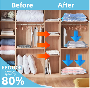 Whole Sell House Wardrobe Clothes <b>Storage</b> Organizer Plastic Small Mini and Big Vaccum <b>Storage</b> Bags for Clothes - Product Image 2