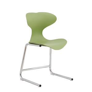 Chaises de salle à manger, de salon et de cuisine de style moderne du milieu du siècle, hauteur réglable, coque en plastique souple, extérieur en métal, en vente - Product Image 4