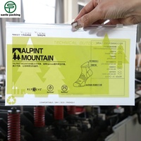 Sacs en plastique CPE recyclables givrés avec fermeture éclair pour vêtements, chaussures, chaussettes et emballages de fourrures, logo personnalisé imprimé, valve auto-scellante