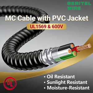 Cables Eléctricos UL1569 <span class=keywords><strong>de</strong></span> Cobre Puro XLPE XHHW/XHHW-2 para Entierro Directo, 600V, <span class=keywords><strong>Cable</strong></span> MC para Proyectos <span class=keywords><strong>de</strong></span> Construcción - Product Image 1
