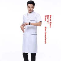 Blouse de laboratoire jetable légère et blanche, pratique pour l'élimination, idéale pour les inspections temporaires en laboratoire, les expériences médicales et le personnel des ateliers.