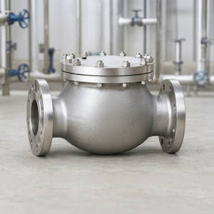 Clapet anti-retour à bride en fonte de 3 pouces avec joint en caoutchouc pour eau à température normale DN200 PN16 GGG40 pour pipeline industriel 4 pouces - Product Image 1