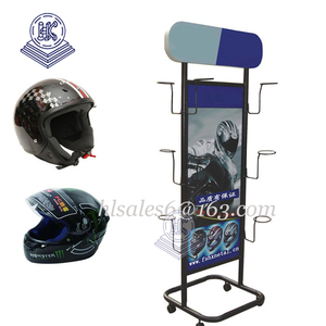 Soporte giratorio de metal para casco de motocicleta, soporte de exhibición para casco de seguridad giratorio de fútbol, gorra de béisbol, estante de exhibición - Product Image 4