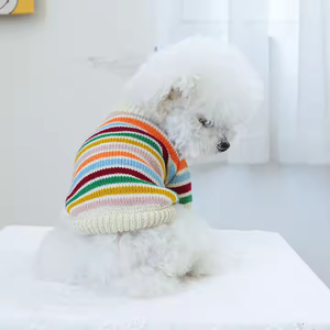 Vendita calda di vestiti per animali domestici in cotone 100% caldo maglione lavorato a maglia grande piccolo personalizzato per animali domestici in tinta unita maglione per cani - Product Image 6
