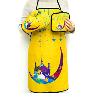 Ramadan Tạp dề EID mubarak nhà bếp Tạp dề Bộ hạnh phúc <span class=keywords><strong>AL</strong></span> adha trang trí món quà hồi giáo hồi giáo kareem nấu nướng - Product Image 4