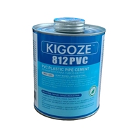 KIGOZE 812 Super Bond Gris, Ciment/Colle Solvant PVC Dur pour Plomberie, Scellant et Adhésif Polymère Hybride