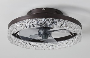 Ventilateur de plafond réversible à LED Télécommande <span class=keywords><strong>Q</strong></span>-Uiet 6 vitesses Ventilateur de chambre à coucher à intensité variable Plafonnier Ventilateur de chambre à coucher moderne - Product Image 3
