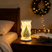 Ensemble cadeau personnalisé, lampe de table pliable à commande tactile à intensité variable pour arbre de Noël, lumière protectrice pour les yeux, lumière de nuit décorative