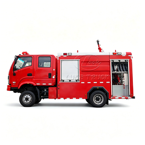 Camion de pompiers tout-terrain Dongfeng 4x4, 1000 gallons, 4 roues motrices, tout-terrain, pour incendies forestiers, 3500 litres, camion de lutte contre les incendies d'urgence - Product Image 1