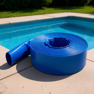 Manguera de jardín plana de PVC azul Vevor de 3 pulgadas x 105 pies, manguera de alta resistencia para transferencia de agua de piscinas y lavado a contracorriente - Product Image 2