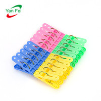 Vêtements de blanchisserie colorés bon marché, petits Clips de tissu en plastique, séchage doux, petite épingle pour enfants