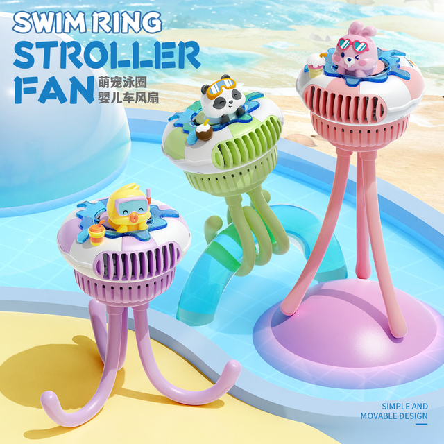 Cute USB Small Air Cooler Fan Portable Handheld Fan Rechargeable Mini Low Noise Small Electric Cartoon USB Fan