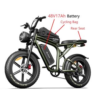 Bicicleta eléctrica alemana Stock X80, versátil para carretera y múltiples terrenos, con llantas gruesas de 20 pulgadas, bicicleta eléctrica para ciclistas. - Product Image 2
