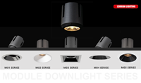 9w 12w 15w 20w 25w 30w LED COB Downlight Module Garniture Moins Antireflet Nouveau Modèle Design Spot Réglable Encastré LED Downlight