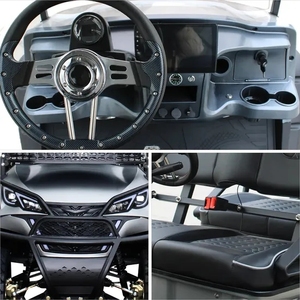 Voiturette de golf surélevée 6 places à 4 roues motrices, avec batterie lithium 2025, énergie nouvelle, frein à tambour hydraulique et phares LED - Product Image 6