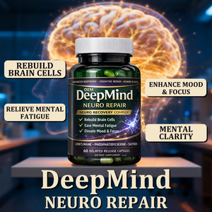 Capsules Nootropiques DeepMind Neuro Repair Crinière de Lion Phosphatidylsérine Safran Mémoire Concentration Humeur OEM - Product Image 1