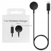 Adaptor Pengisi Daya Nirkabel USB-C Tipe C Magnetik Pengisi Daya Nirkabel Cepat untuk Samsung Galaxy Watch 5 Active 2 untuk iPhone Smart Watch