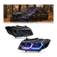 Feux de croisement RGB pour BMW Série 3 E90 E91 avec animation de démarrage, éclairage de tuning amélioré et DRL modifiés contrôlables par application