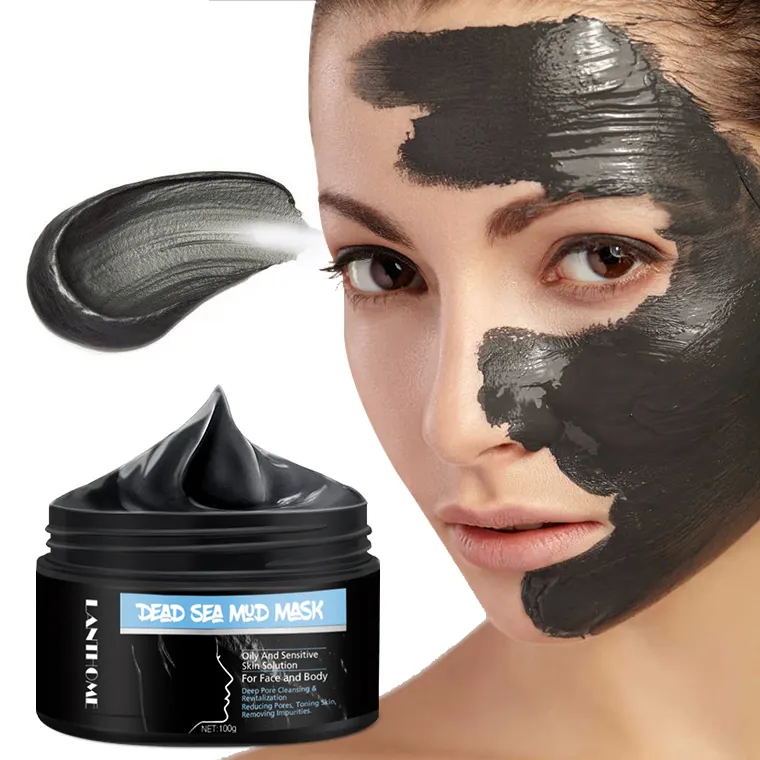 Gesichts reinigung Peeling Mitesser Haut Feuchtigkeit spendender organischer Ton Aufhellende Gesichts maske aus Schlamm aus dem Toten Meer