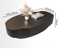 Table basse moderne de luxe réglable en hauteur, portable, pour salon, avec plateau rond en verre et base en acier inoxydable