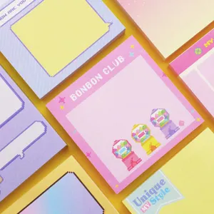 Promotional Custom Transparent Personalized Cute Magnetic Sticky Notes And Memo Pads