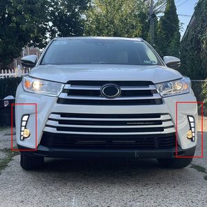 Pour Toyota Highlander 2017-2019 <span class=keywords><strong>LED</strong></span> DRL Kit de harnais de phares antibrouillard diurnes - Product Image 6