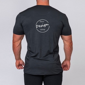 Vente en gros en vrac T-shirts d'été en coton à manches courtes pour hommes Nouvelle chemise personnalisée de couleur unie à bas <span class=keywords><strong>prix</strong></span> - Product Image 3