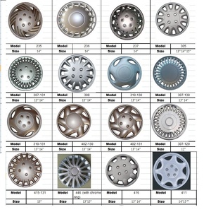 Cubiertas de plástico ABS/PP para rueda de coche, de 13 pulgadas y <span class=keywords><strong>15</strong></span> pulgadas cubierta decorativa, color negro, con tapa cromada, China, venta al por mayor de fábrica - Product Image 4