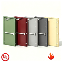 Porte d'entrée d'appartement moderne en acier ignifuge, isolée thermiquement avec âme en nid d'abeille, finition thermolaquée RAL, taille personnalisée