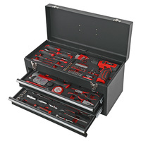 Ensemble de perceuse électrique sans fil au lithium 8V Hi-Spec de 175 pièces, outils en acier au chrome-vanadium, emballage en coffret rigide, multifonctionnel, OEM