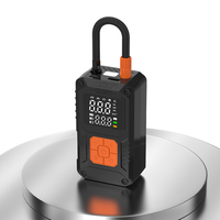 Compresseur d'air portable numérique EB03 en ABS pour pneus de voiture, gonfleur sans fil, mini-compresseur électrique 150 PSI, outil d'urgence, lumière d'urgence