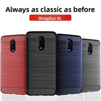 Coque de téléphone antichoc en silicone TPU robuste la plus vendue pour OnePlus 6T avec sac OPP