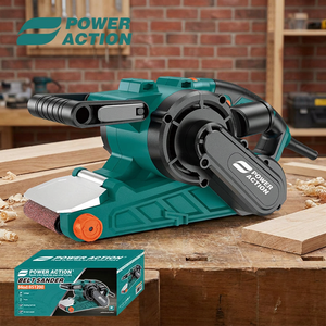 Mini <span class=keywords><strong>ponceuse</strong></span> <span class=keywords><strong>à</strong></span> <span class=keywords><strong>bande</strong></span> électrique automatique portable 76x533mm <span class=keywords><strong>à</strong></span> vitesse variable pour le polissage et le meulage du bois et du métal, avec aspiration des poussières - Vente en gros - Product Image 2