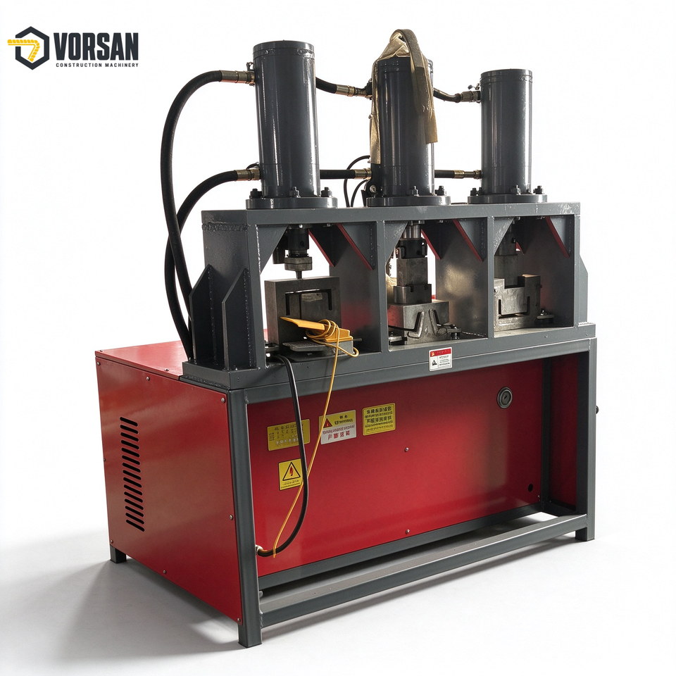 Hydraulic Punching Machine for Steel Structure Fabrication Plant Angle ...