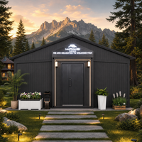 Villa conteneur de 20 pieds, norme européenne, maison modulaire préfabriquée avec porte vitrée pour le tourisme et la location de gîtes
