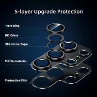 Protecteur d'appareil photo mat pour Samsung Galaxy S24 Ultra S24 + Plus, capuchon en verre pour objectif arrière, étui rigide pour S24ultra 5G