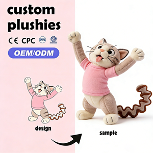 Juguetes de Peluche Personalizados Súper Suaves, Fábrica China Auditada, Venta al Por Mayor OEM, Juguetes Promocionales de Animales Lindos Bordados para Bebés y Niños - Product Image 4