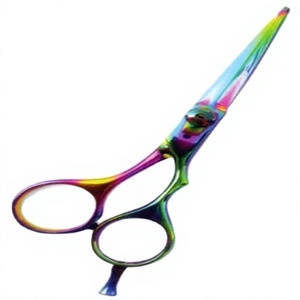 Ciseaux de coiffure professionnels en acier inoxydable 4Cr13, lame tranchante, manche moyen, non pliables, pour droitiers, coupe de cheveux en salon - Product Image 1