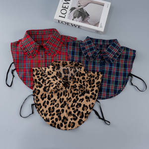 Chemise rouge à col blanc en perles de mode pour homme, col en pierre naturelle, faux col, t-<span class=keywords><strong>shirt</strong></span> pour homme, col pastoral clérical, veste pour homme - Product Image 2