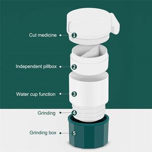 เครื่องบดเม็ดยาแบบพกพา 4 in 1 พร้อมกล่องแบ่งยา 3 ช่อง - Product Image 2